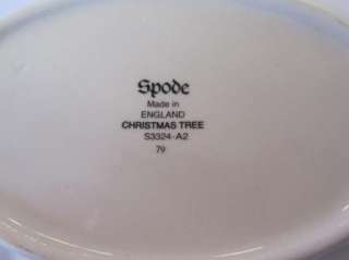 Spode CHRISTMAS TREE Small Oval Candy Dish  