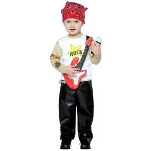 Lets Party By Rasta Imposta Future Rockstar Toddler Costume / Black 