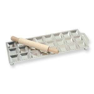 Large Ravioli Maker 24 Cup with Rolling Pin by Risoli  