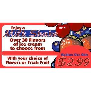   Banner   Milk Shake Variety Including Fresh Fruit 