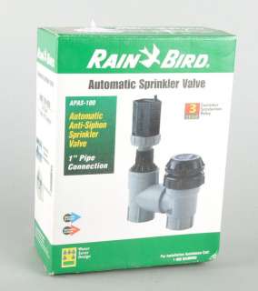 RAIN BIRD Automatic Sprinkler Valve Anti Siphon Breaker APAS 100 