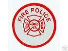 FIRE POLICE FIRE DEPT RED REFLECTIVE RECTANGLE DECAL items in FIRE AND 