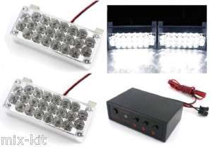 44 LED Flash Strobe Police Light w/ Flashing Controller  