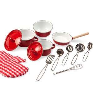 My First Red Stainless Steel Cookware Set Electronics