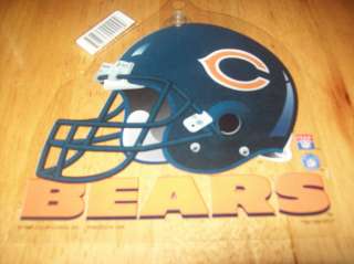 CHICAGO BEARS WINDOW DECAL W/ SUCTION CUP    