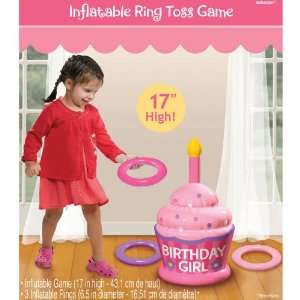  Inflatable Birthday Girl Ring Toss Game Toys & Games