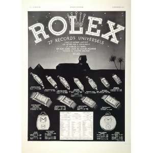  1936 French Ad Rolex Watches Prince Brancard Brancard 