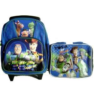  Disney Toy Story Kids Small Rolling Backpack and Matching 
