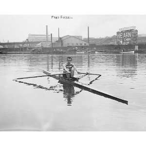  Fred Fussell Rowing in One Man Shell 8x10 Silver Halide 