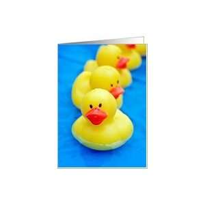 rubber duck birthday toy Card