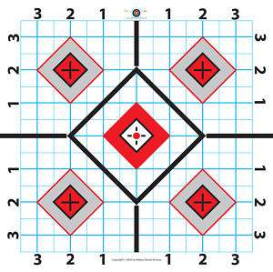 100 Yard Rifle Paper Target Great for Sighting in Scope  