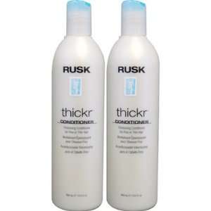 Rusk Thickr Thickening Conditioner for Fine or Thin Hair   13.5 Fl. Oz 