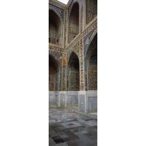 Courtyard of a Madrasa, Ulugh Beg Madrasa, Registan Square, Samarkand 