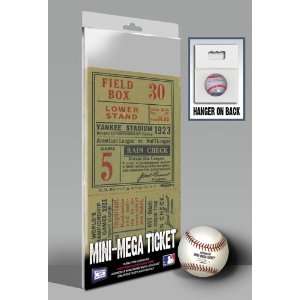  1923 World Series Mini Mega Ticket   New York Yankees 