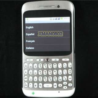   Android Cell Phone 2 Sim wifi tv Qwerty Keyboard Touch A8 White  