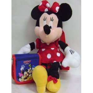   Minnie Mouse Plush Backpack & Shoulder Strap Coin Purse Toys & Games