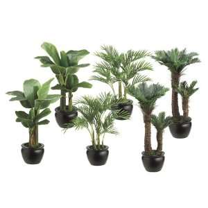  Pack of 6 Potted Artificial Palm Trees 22