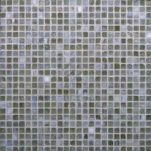  Silver 1/2 x 1/2 Silver Pool Frosted Glass Tile   17007 