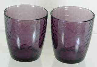 Purple Honeycomb Highball Tumblers Glasses  