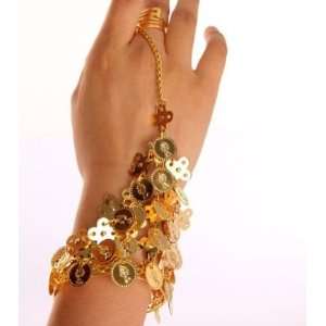   Decoration Slave Bracelet Wrist Bangle Ring Pair Gold Toys & Games