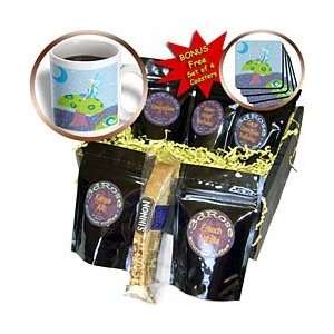   Toadstool with Snail Blue   Coffee Gift Baskets   Coffee Gift Basket