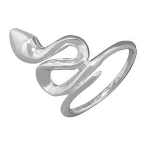  Sterling Silver Coiling Snake Ring Jewelry