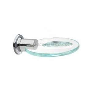   Chrome/Orobrass Bathroom Accessories Glass Soap Dish