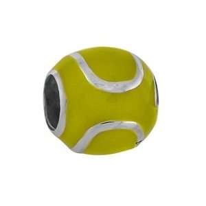  Authentic Biagi Yellow Enamel Tennis Ball Sterling Silver 