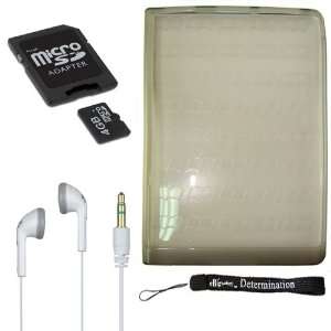   Mini SD and Adapter + Stereo In Ear Headphones (White) and a 4 Inch