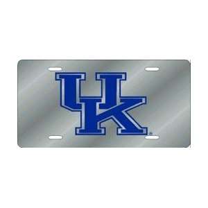    Kentucky Wildcats Silver Laser Cut License Plate