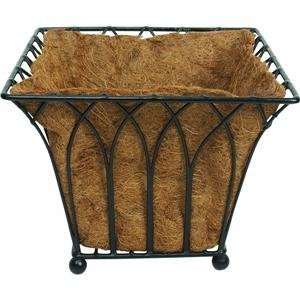  Square Patio Planter, 14 W/LNR PLANTER BASKET