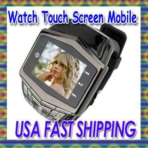 USA GD910 Black touch screen Cell Phone Watch Mobile /MP4 Camera 