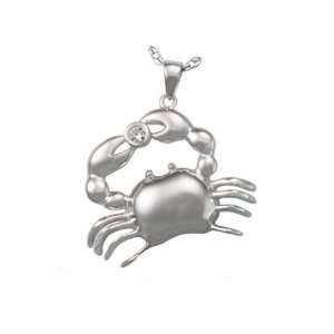  Zodiac Cancer Crab Cremation Jewelry in Sterling Silver Jewelry