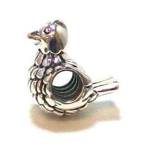    Moress .925 Fine Sterling Silver Thanksgiving Turkey Bead Jewelry