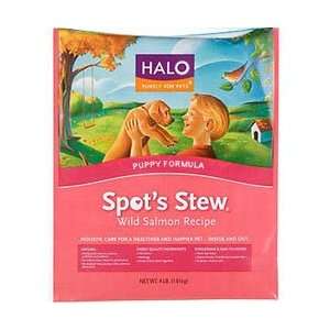 Halo Spots Stew Wild Salmon Puppy Dry Dog Food (3 lb bag 