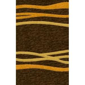   Riley DL15 Mocha Cornmaze Golddust 6 Octagon Area Rug