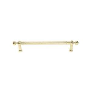  Bead end oversized 18 centers door pull in polished brass 