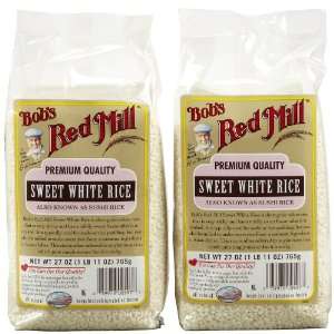 Bobs Red Mill Sweet White Rice, 27 oz Grocery & Gourmet Food