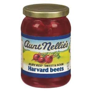 Aunt Nellies Ruby Red Sweet & Sour Harvard Beets 15.5 oz (Pack of 12 