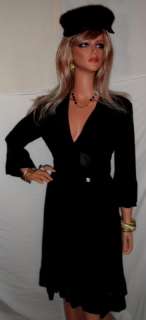 Dazzling $2065 New Roberto Cavalli Dress Black Silk Runway Design FaB 