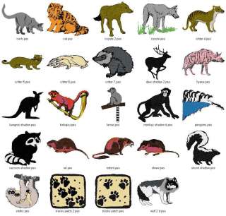 WILD ANIMALS COLLECTION   LD MACHINE EMBROIDERY DESIGNS  
