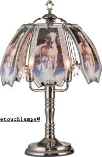 Horse Touch Lamp~Pewter Base  