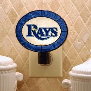 Pack of 3 MLB Tampa Bay Devil Rays Baseball Stained Glass Night Lights