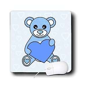 Janna Salak Designs Teddy Bears   Valentines Day Cute Blue Teddy Bear 
