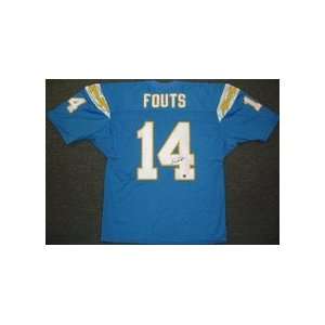   Fouts Autographed San Diego Chargers Throwback Jersey 