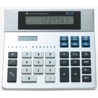   Profit Manager BA 20 Desktop Calculator by Texas Instruments