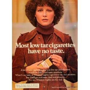  1976 Ad Winston Lights Cigarettes Product R J Reynolds Tobacco 
