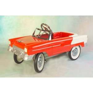  1955 classic pedal car red & beige Toys & Games