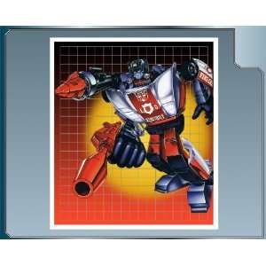   RED ALERT Vinyl Decal Transformers G1 Autobots Grid 