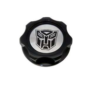 Transformers Autobot Oil Filler Cap in Black Billet Aluminum for Honda 